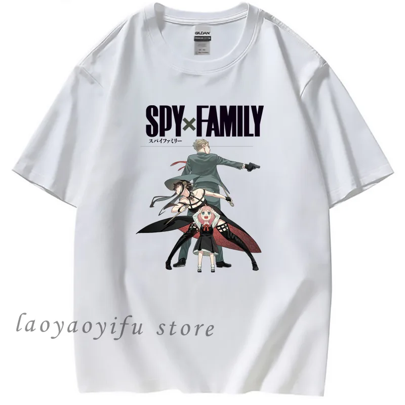 

Spy X Family Anime T Shirt Kawaii Japan Manga Tops Harajuku Fashion Shirt Women Men Summer Short-sleev Tee Camisetas De Mujer