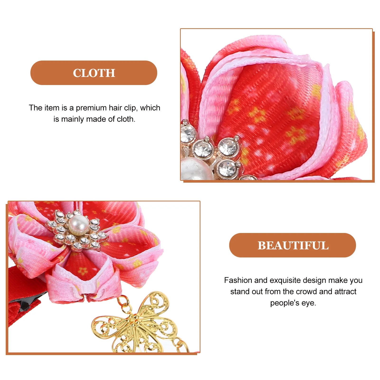 Заколки для украшения волос аксессуары девочек заколки кимоно с цветами детские