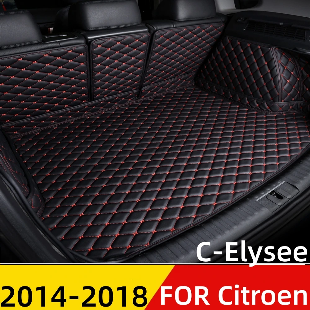 

Коврик для багажника автомобиля для Citroen C-Elysee 2014-18, подходит для любой погоды XPE, задний Чехол для груза, коврик, подкладка, задние части багаж...