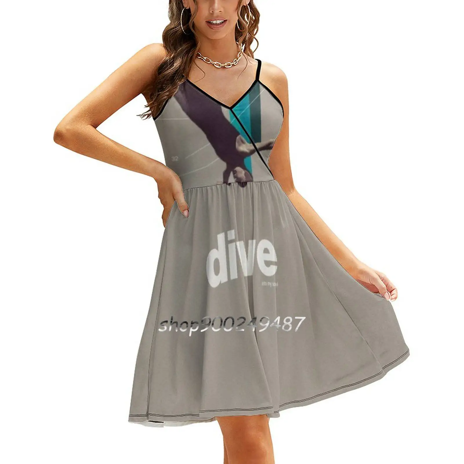 Милые летние повседневные платья на бретельках для дайвинга My Soul корейский