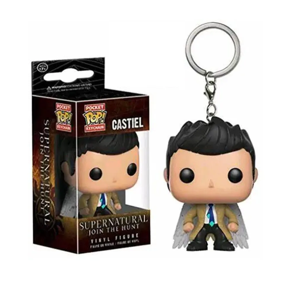 Funko поп Доктор Кто брелок Tardis сверхнатуральный Кастиэль карманные брелки
