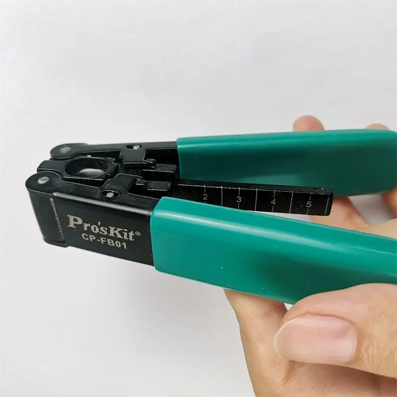 Original Pro'sKit CP-FB01 FTTH Drop Cable Stripper Tools Optical Fiber Wire Electrician Self-Adjusting Cable wire Cutter Strippe