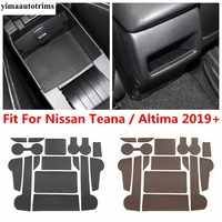 pu leather door slot mat for nissan teana altima 2019 2022 car accessories storage cup holder slot anti slip pad interior