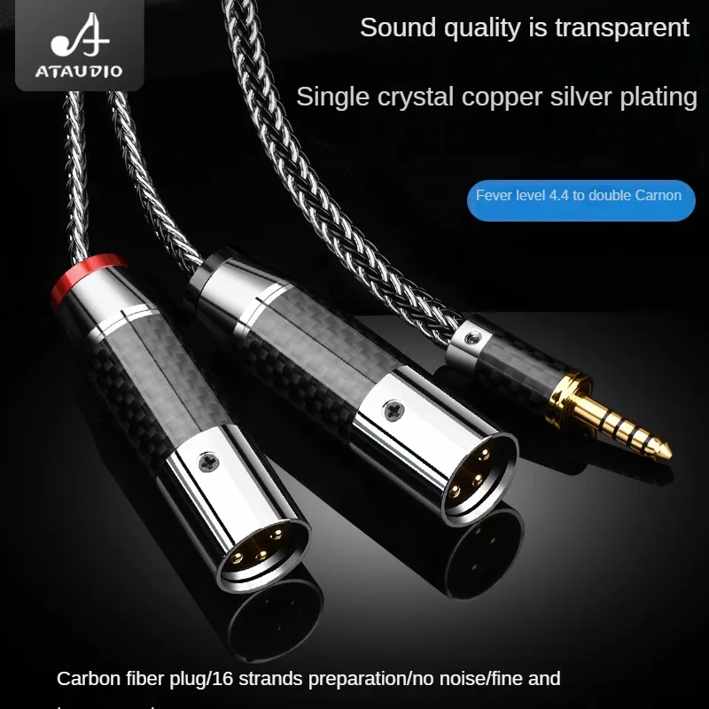Кабель Hifi 4,4 мм на 2XLR, высококачественный посеребренный кабель OCC Sony WM1A/1Z PHA-1A/2A Z1R 4,4 мм, кабель для обновления