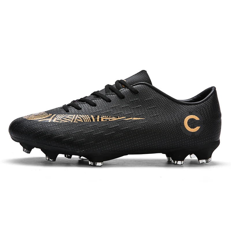 R.xjian Football Shoes For Men 33-50 Indoor Large Size Sneakers  Long Spikes Men Shoes Soccer Cleats Original Breathable Hole