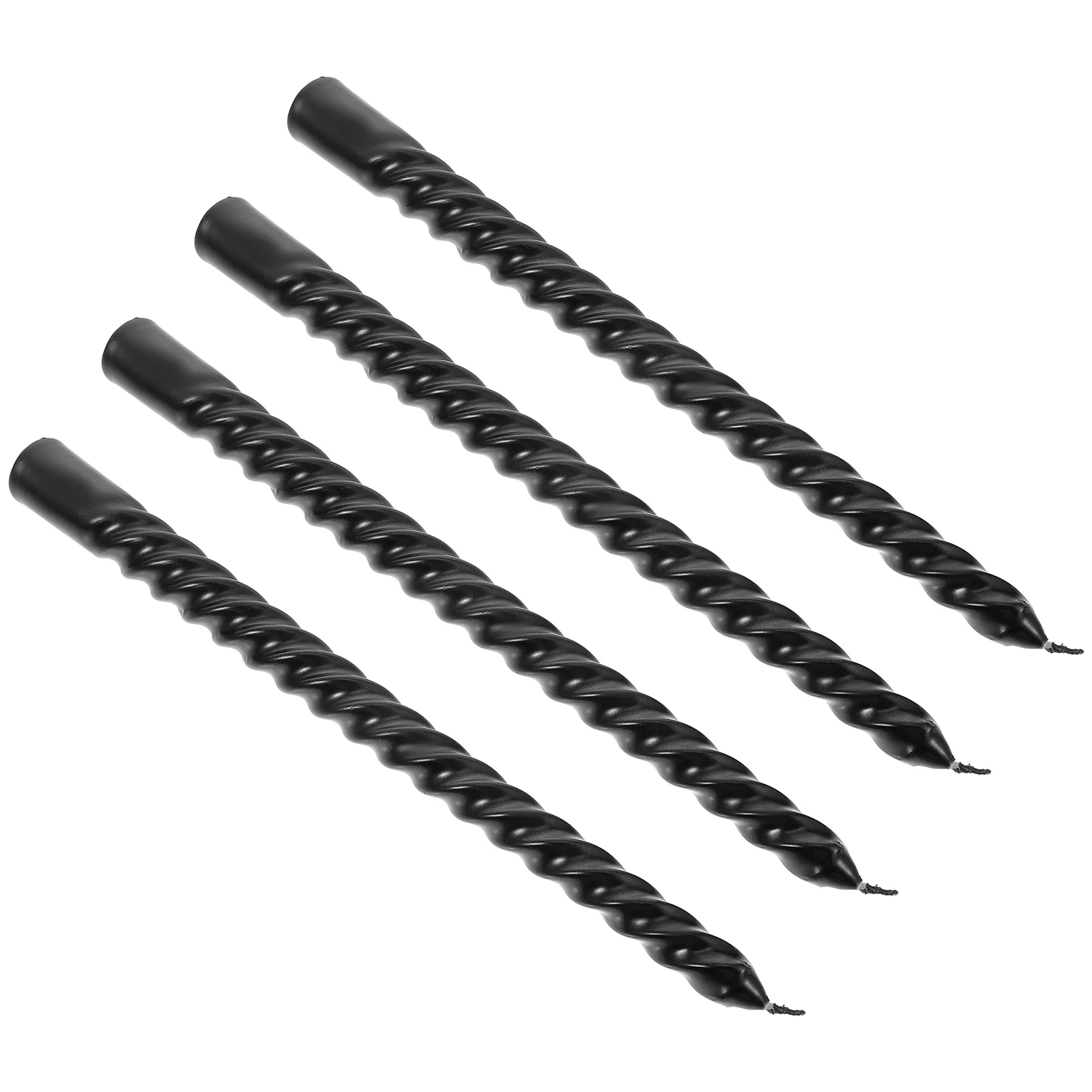 4 шт. конические свечи с резьбой и длинным стеблем для ужина декоративная