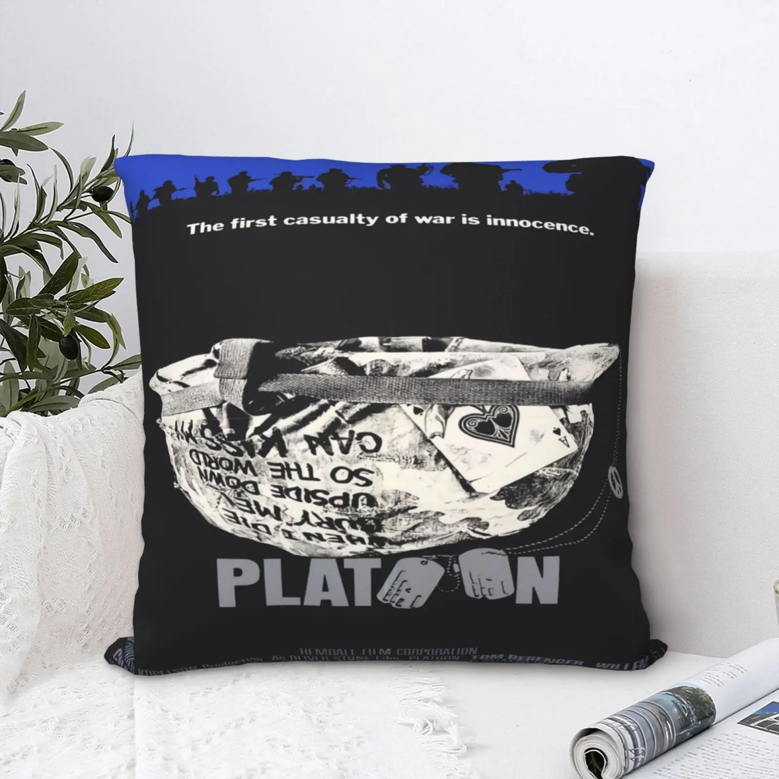 

Platoon Ver2, Постер, подушка, чехол, искусственная подушка, наволочка, черная с молнией, декоративные подушки для кровати
