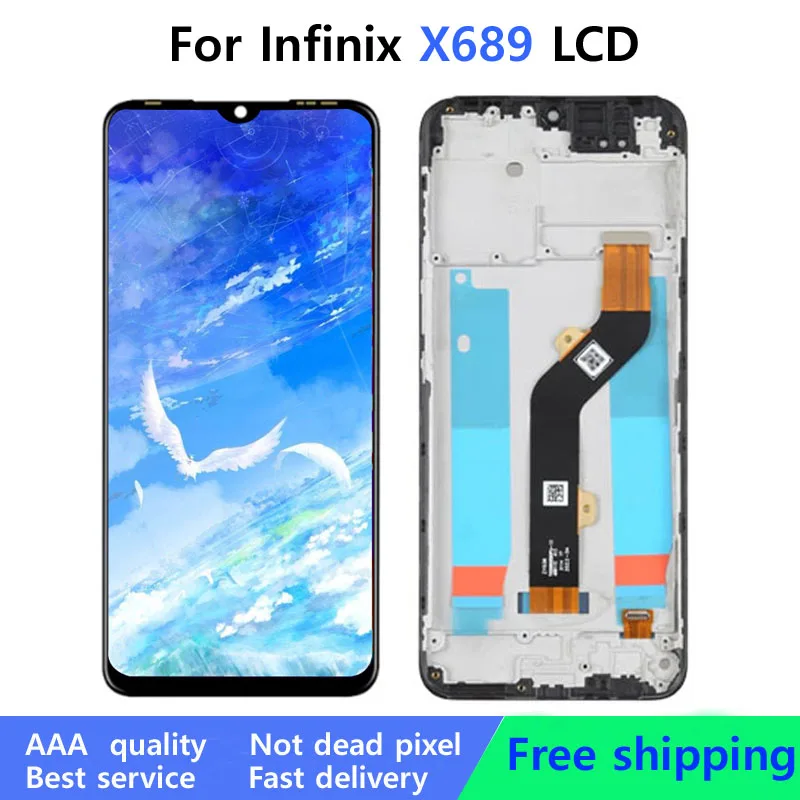 ЖК-дисплей 6 82 дюйма для Infinix Hot 10s/10t X689 дисплей с сенсорным экраном в сборе