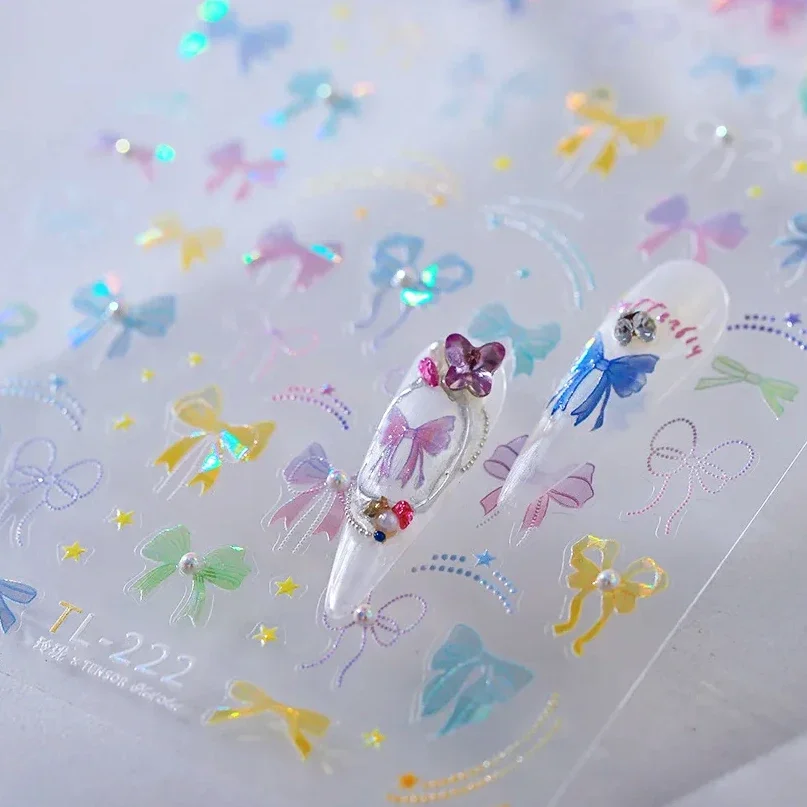 1 шт. разноцветные наклейки для ногтей