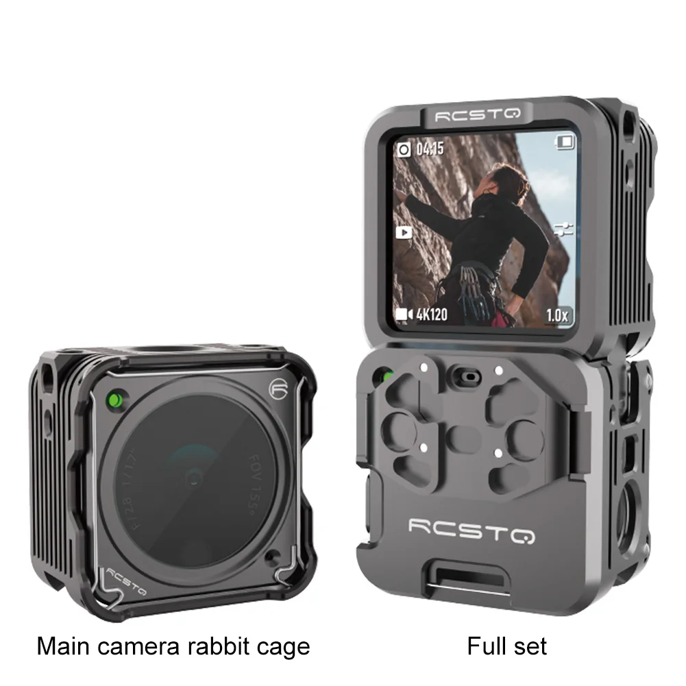 Металлическая клетка для DJI Osmo Action 2 чехол с магнитной рамкой комплект защитного