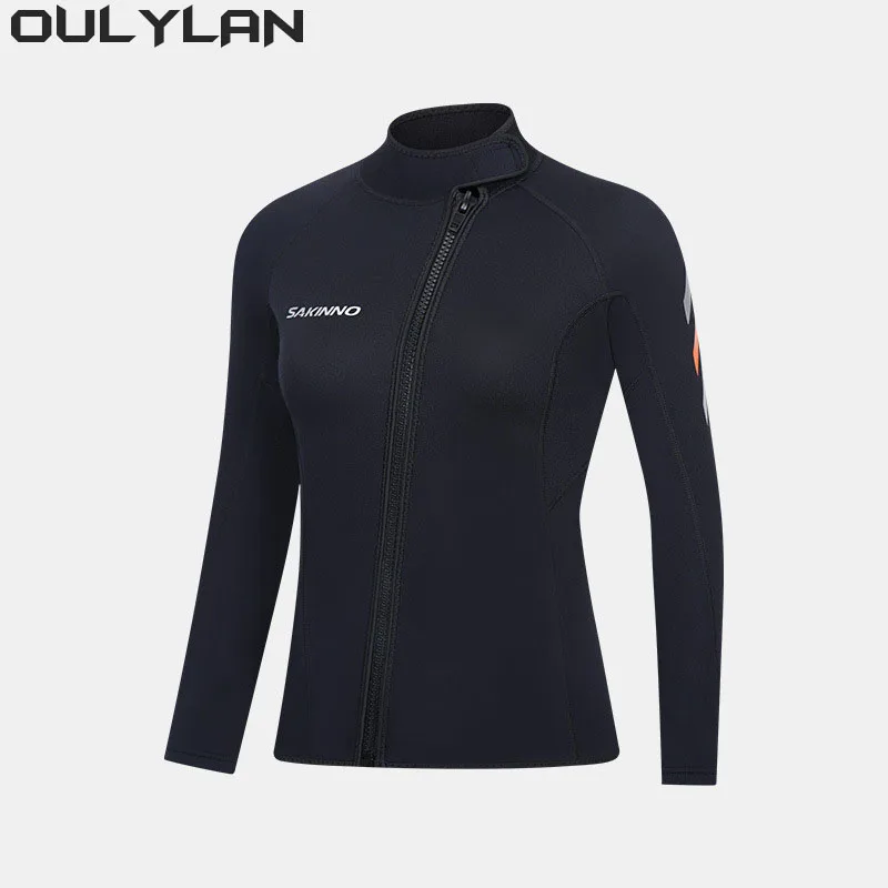 Женский неопреновый гидрокостюм для подводного плавания с длинными рукавами и