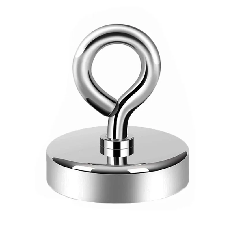 

N40 Super Strong Neodymium Magnet Pot Fishing Salvage Magnets Neodymium Round Powerful Magnetic Hook Sea Fishing Magnet Searcher