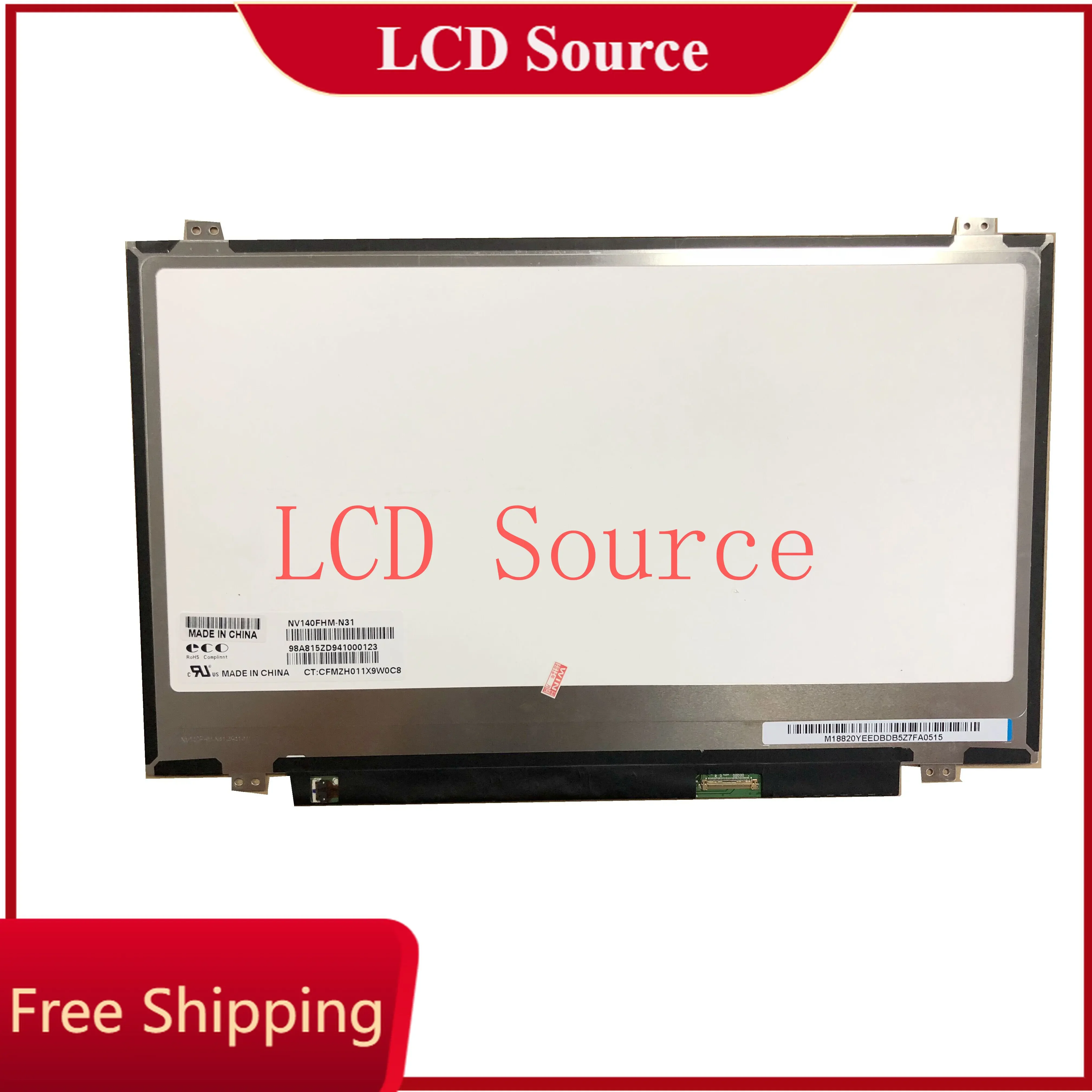 NV140FHM-N31 подходит для LP140WF3/WF1/WF6 SPD1 SPB1 SPL1 NV140FHM-N41 HB140FH1-301 401 NV140FHM-N43 NV140FHM-N61 NV140FHM-N45 N46