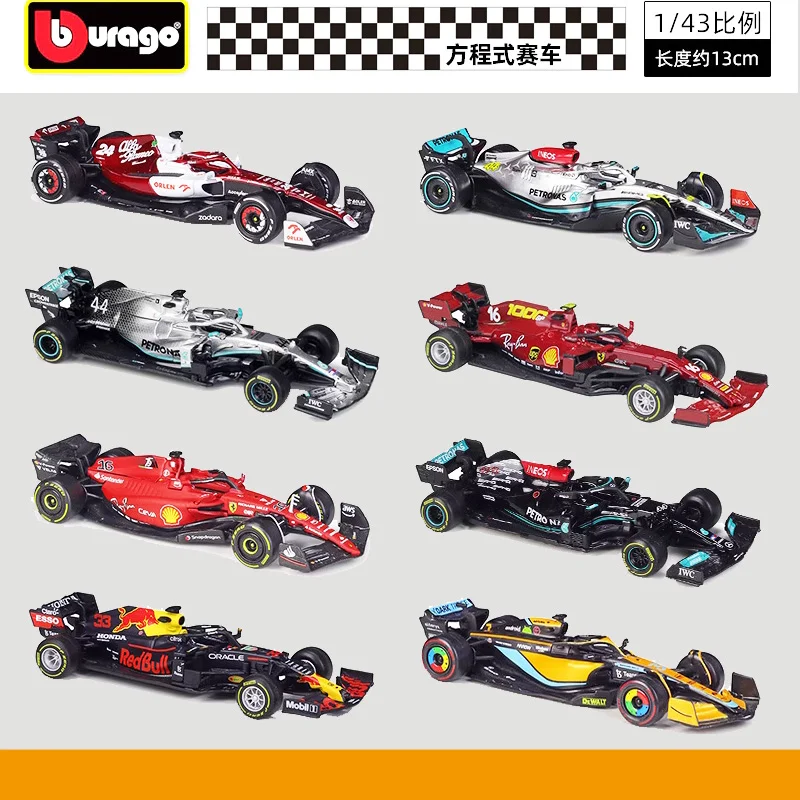 Оригинальная модель Bburago 1 43 Ferrari Sf-23 Mercedes Red Bull Mclaren F1 формула Racing Коллекционная