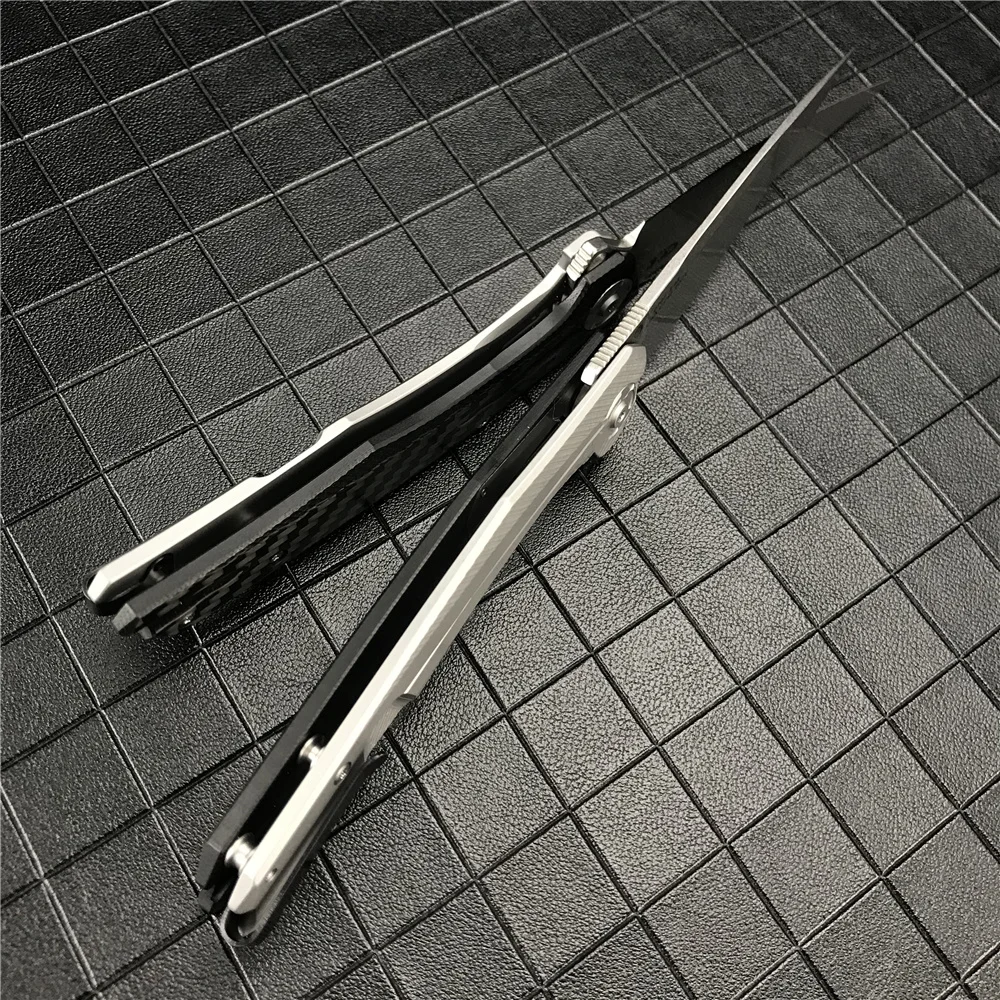 Складной карманный нож ZT 0707 55 дюймов лезвие из углеродного волокна с рукояткой D2