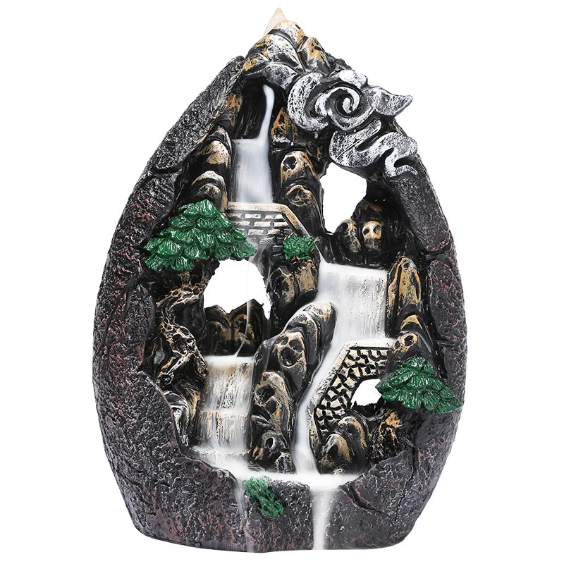 С 20 конусами дзен благовония дракон из смолы украшение для дома горелка