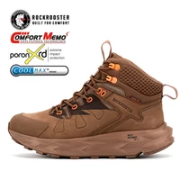 ROCKROOSTER Hiking boots Men waterproof hunting shoes Tactical Desert Combat Ankle Boots Male casual mountian Leather Sneakers