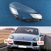 front lamp shade lamp headlight mask shell lampshade cover lens lampcover for porsche cayenne 2015 2017 auto lens caps case