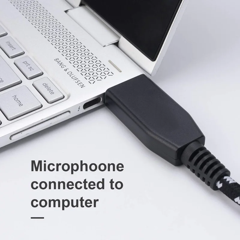 Adapter Microphone Cable USB Male To XLR Female Microphones Easily Carrying Meeting Part for Recording Karaoke Singing enlarge