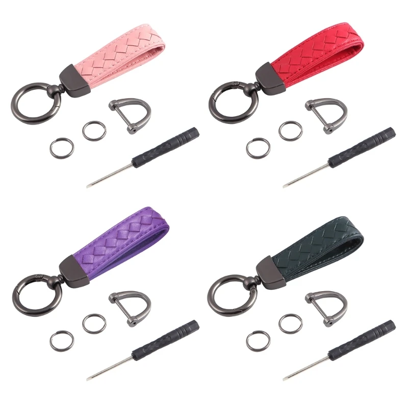 

Кожаный Автомобильный Брелок Универсальная металлическая цепь автомобильный брелок для ключей