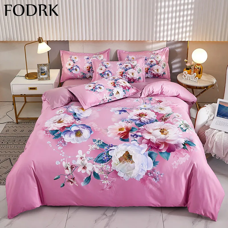 

4pcs Bedding Set Couple Bed Quilt Double Duvet Comforter Cover Bedsheet and Pillowcases Bedspread King Queen Size Linens Sheet