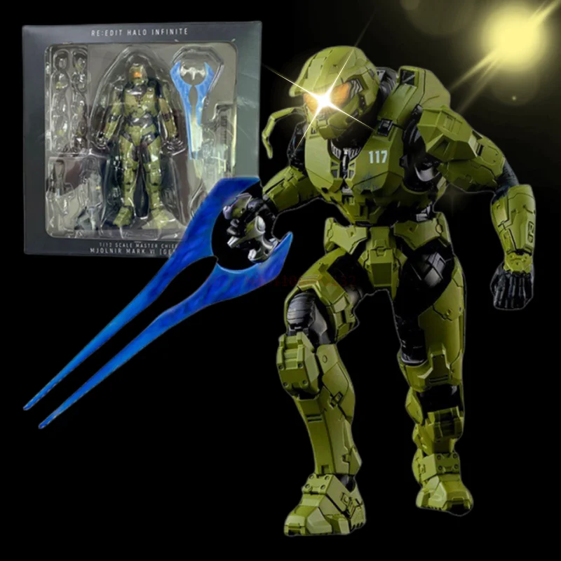 

18cm Halo 5:Guardians Master Chief 18cm Infinate Mjolnir Mark Vi Gen3 Action Pvc Figure Collection John117 Movable Model Toys