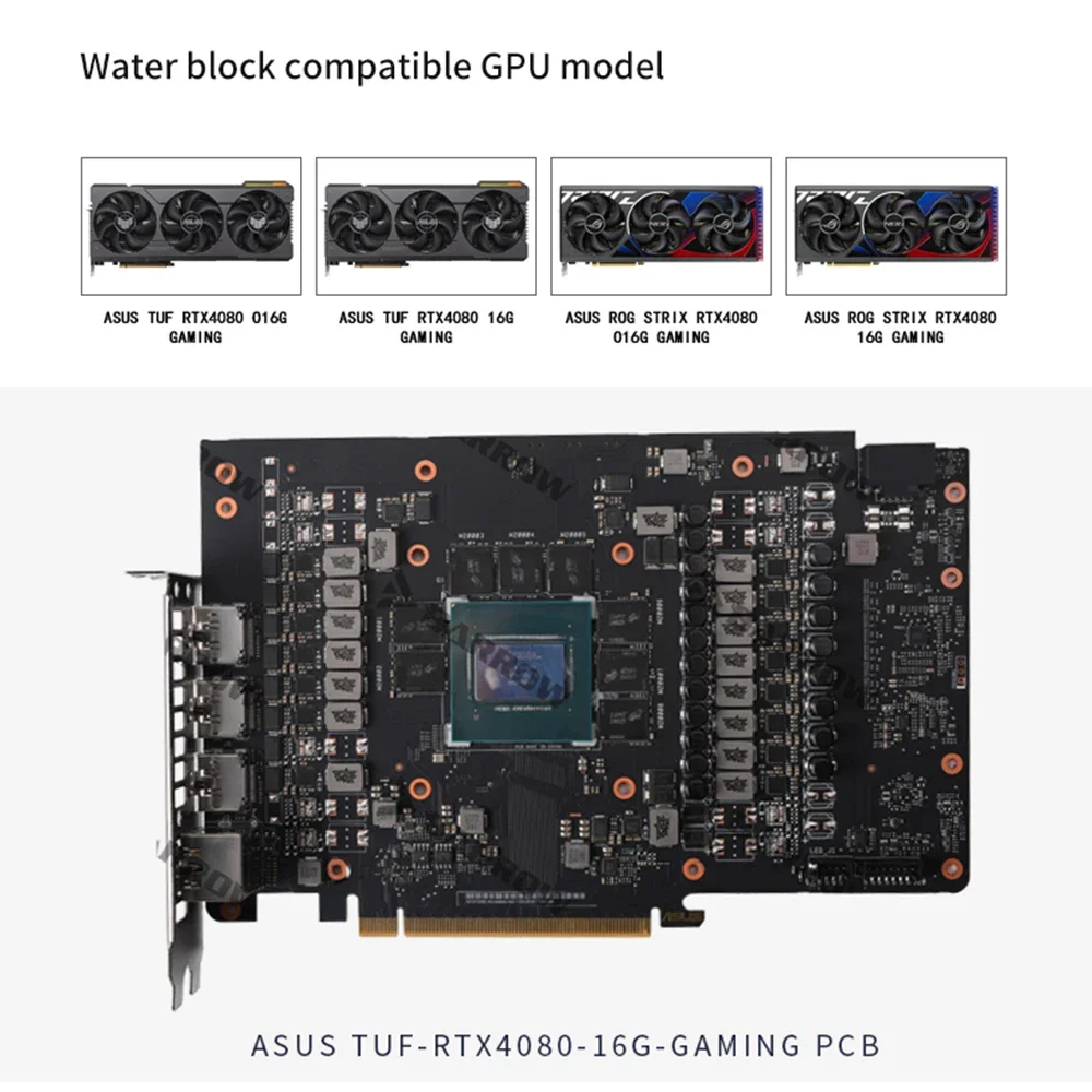 Barrow видеокарты водяной охладитель BS-AST4080-PA ASUS TUF Geforce RTX 4080 O16G игровой блок GPU для ПК