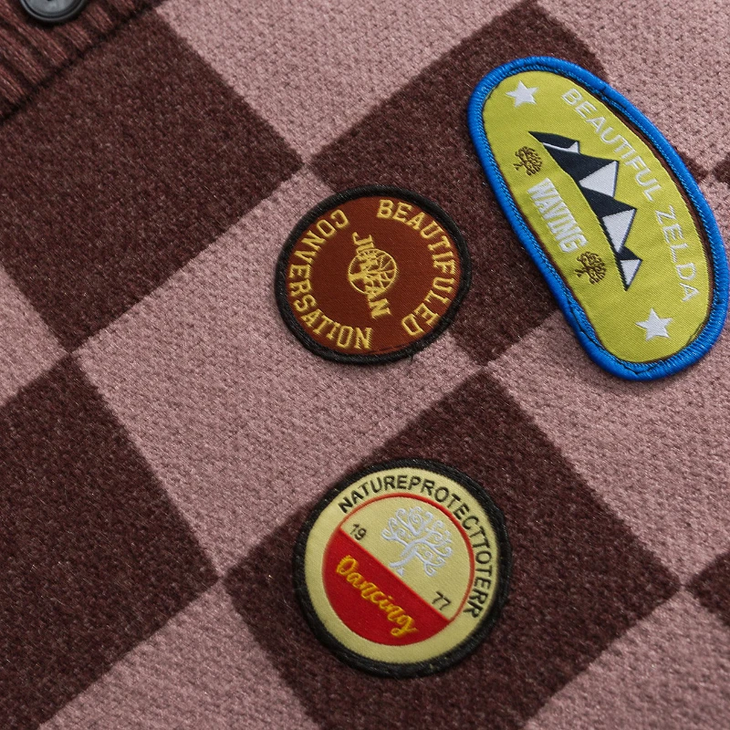 Кардиган в стиле Харадзюку для мужчин и женщин свитеры клетку с V-образным