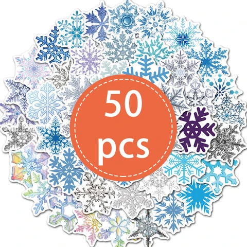 50 шт. снежинки граффити наклейки  XIURAN