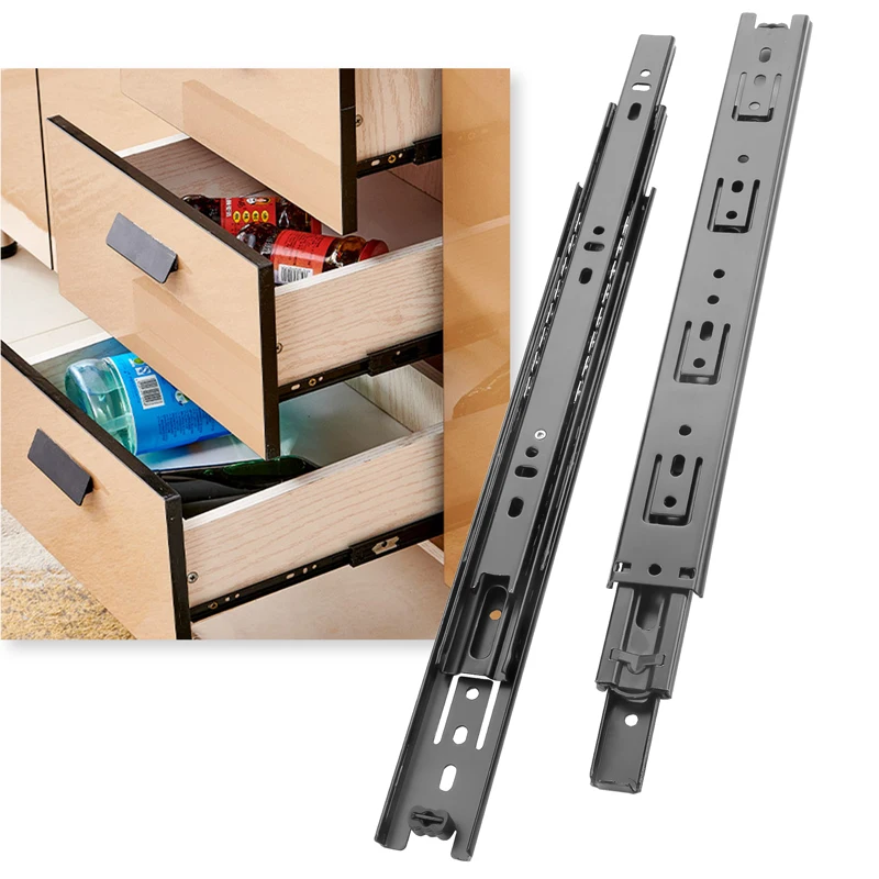 AOLISHENG 10 ~ 20 дюймов холоднокатаные стальные выдвижные ящики закрывающиеся рельсы