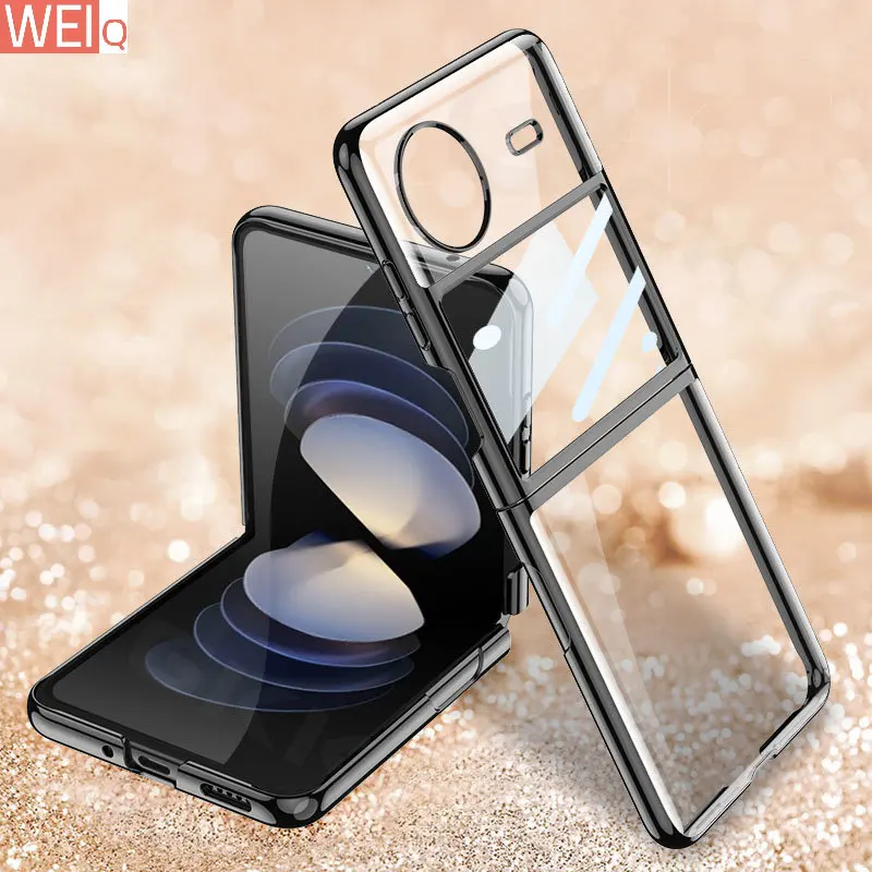 

Флип-чехол для телефона, прозрачный, жесткий, для Vivo X