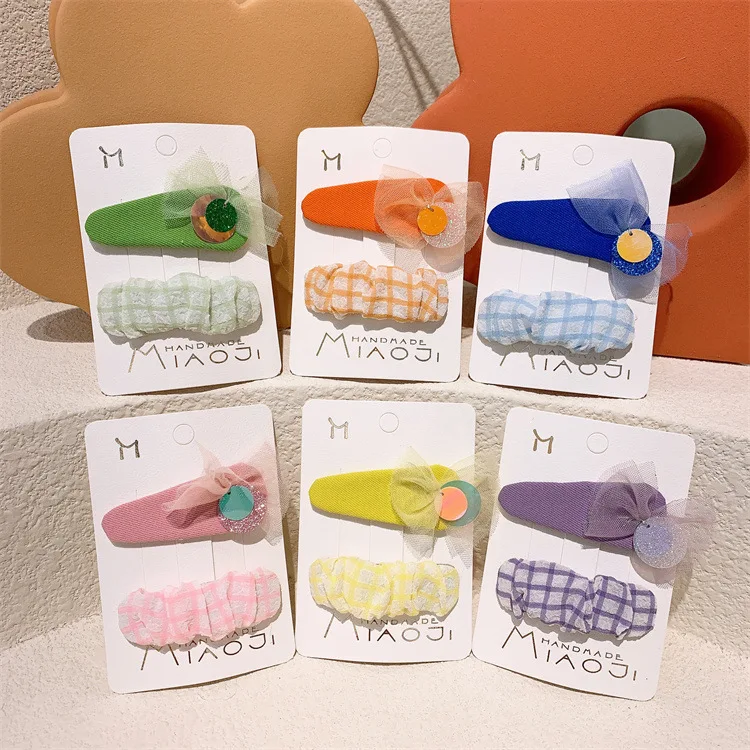 

2pcs/set Cute Hair Clips For Girls Lace Flowers Hairpins Barrettes Kids Hair Accessories Hair Pins For Girl Hair Buckle Clips