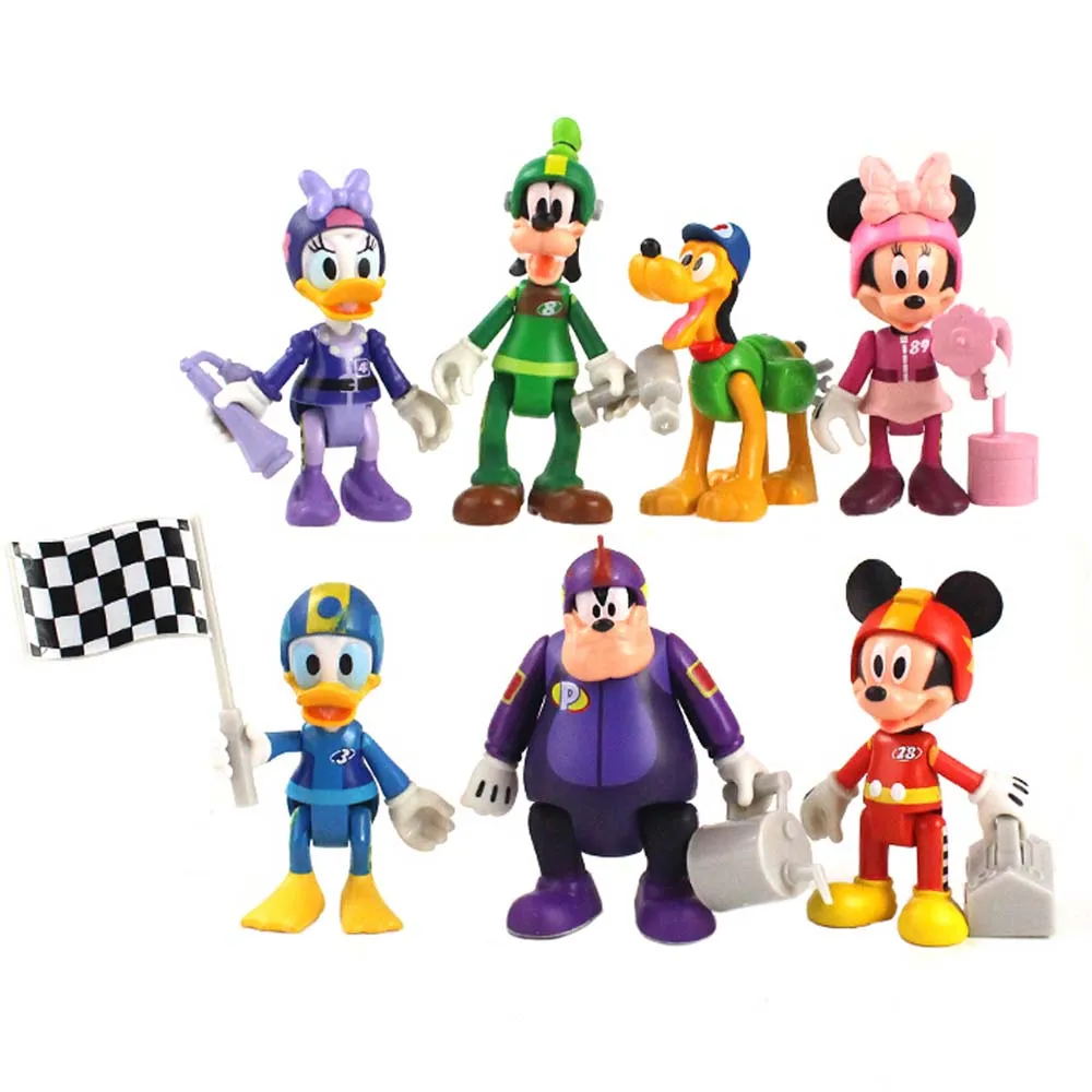 

7Pcs/Set Disney Action Figures Toys Mickey Minnie Mouse Donald Daisy Duck Goofy Pluto Model Dolls Kids Gift