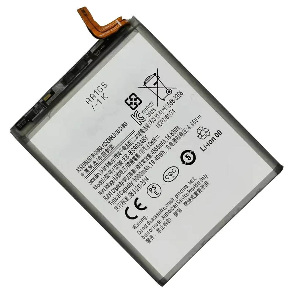 Оригинальная запасная батарея Φ для Samsung Galaxy S22 Ultra EB-BS908ABY Plus EB-BS906ABY + EB-BS901ABY Batteria