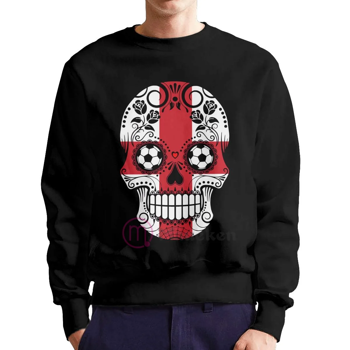 

2022 England Soccer Sugar Skull Country Flag Cotton Hoodies Men Sweatshirt Sweat Hip Hop Streetwear Tracksuit Clothing
