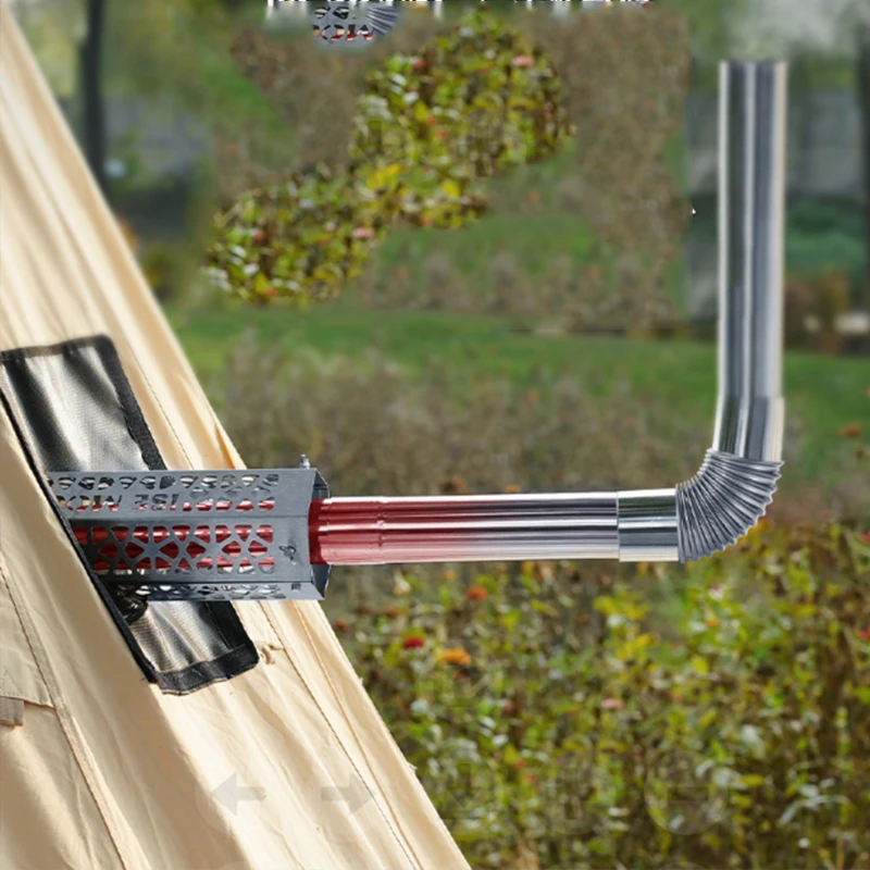 Открытый IGT Дымоход Противоожоговая сетка Кемпинг Съемный теплозащитный экран