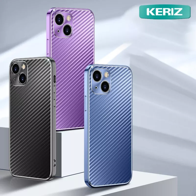 

Luxury Carbon Fiber Lens Protection Aluminum Alloy Phone Case for IPhone 12 13 Pro Max, Suitable for IPhone XS Max 11 11 Pro XR