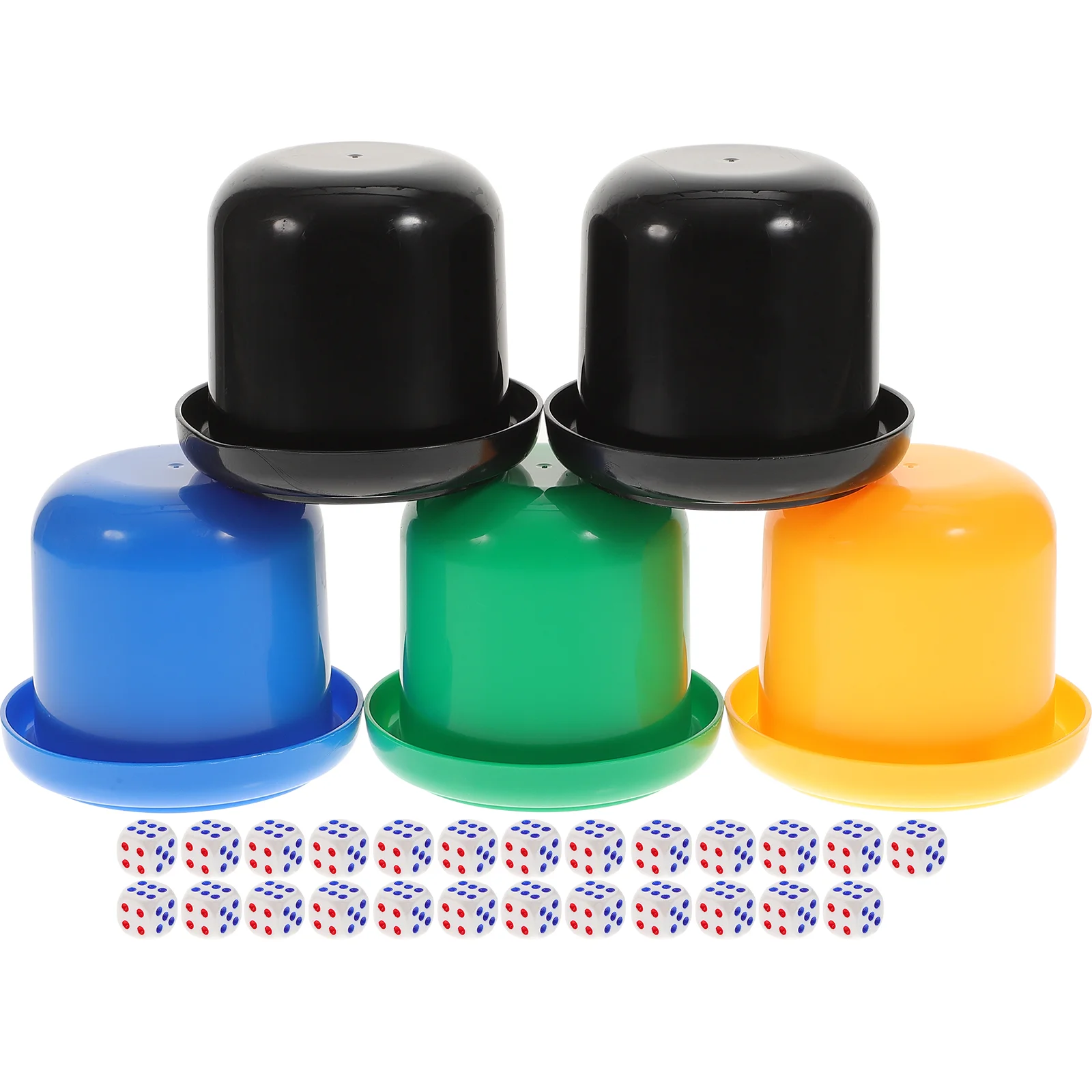 

5pcs Dice Cups Dice Shaker Playing Dice Math Games Dice Gaming Dice