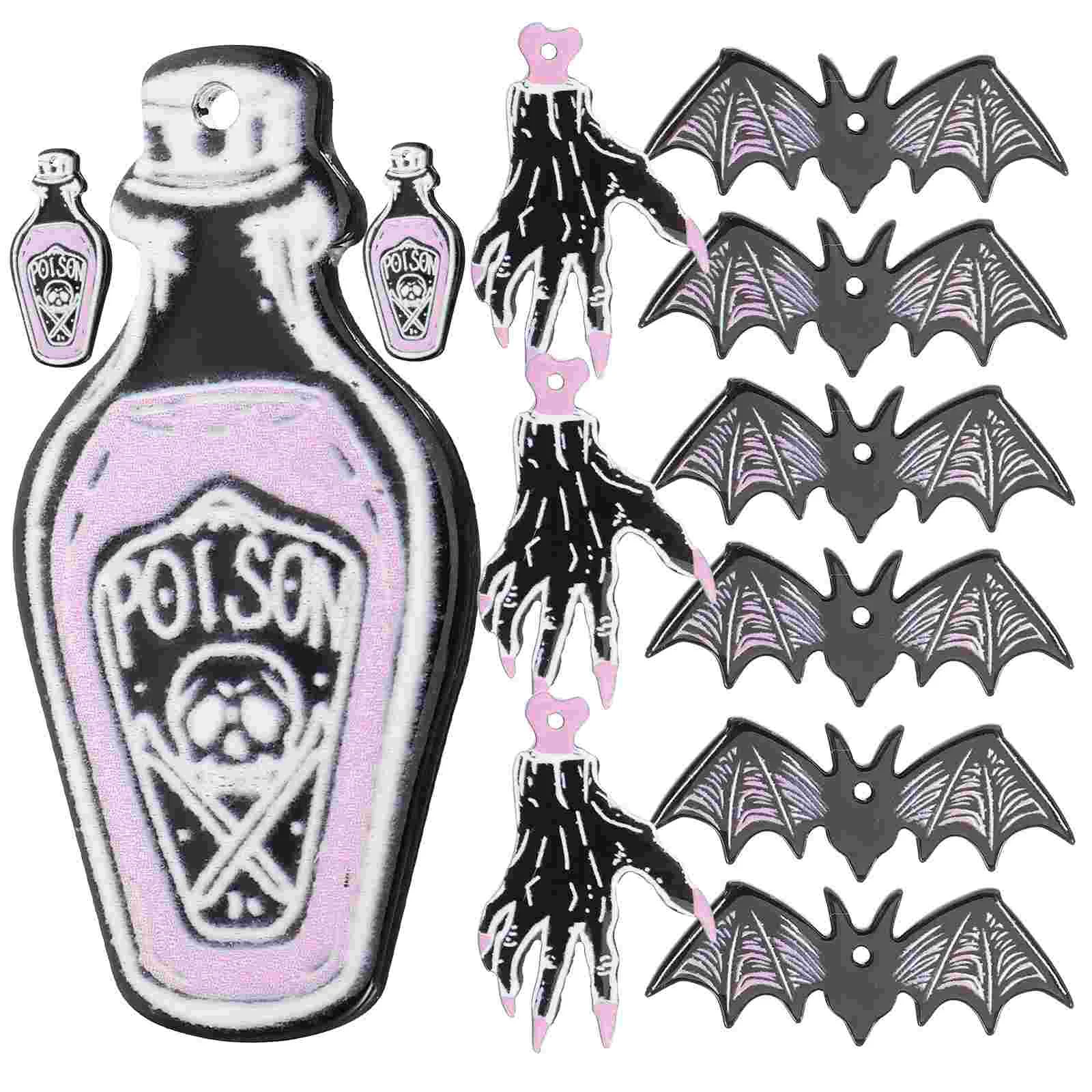 

Bat Hanging Charms Handmade Jewelry Accessories Retro Decorative Halloween Acrylic Pendants Making DIY Earring Choker