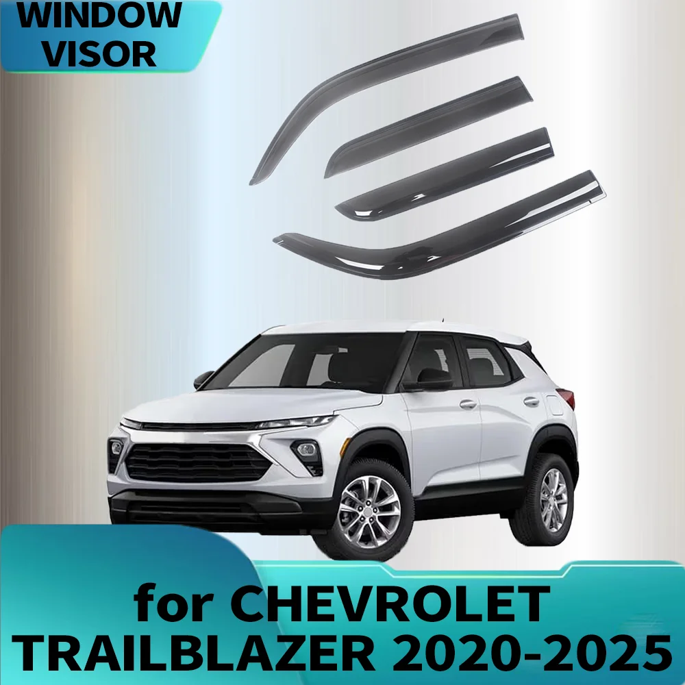 

Оконный козырек для CHEVROLET TRAILBLAZER 2020-2025, ветровые дефлекторы, защита от дождя, дверной козырек, вентиляционные шторы, внешние детали вентилятора