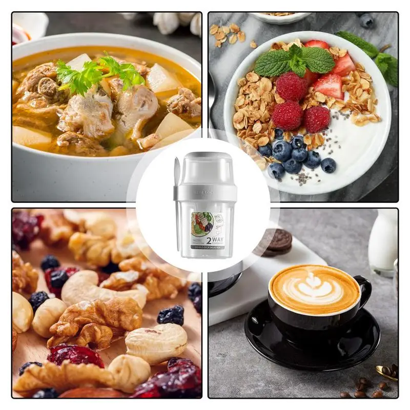 Чашка для завтрака из овсяной муки портативная дорожная чаша хлопьев прочный