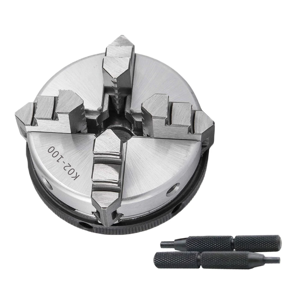 

4-Jaw 3-jaw Manual Lathe Chuck 45 Steel Self-centering Tools Miniature Mini Woodworking Lathe Parts