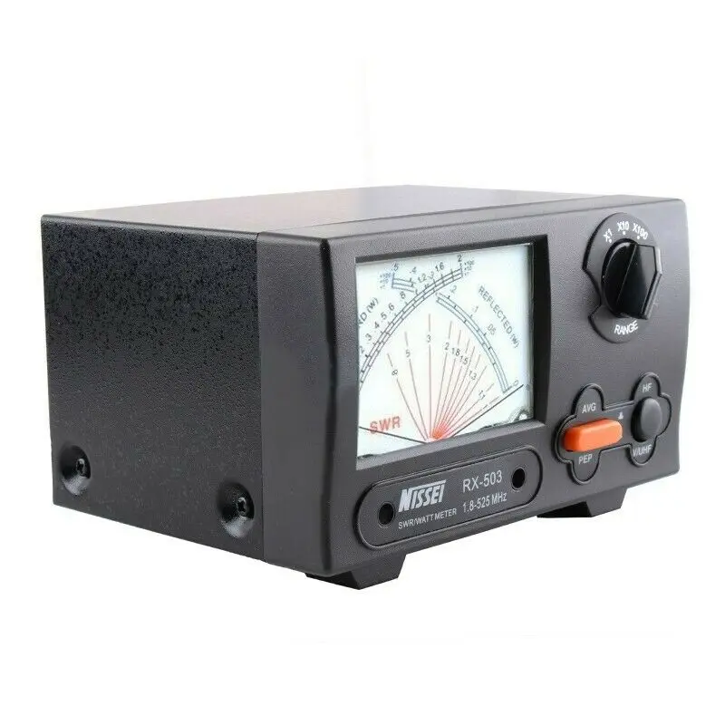 Original NISSEI RX-503 1.8-525MHz 2/20/200W Two Way Radio Short Wave UV Standing SWR Digital Power Meter RX503 Made in Taiwan