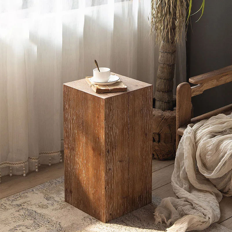 Угловой Столик Wuli в стиле ретро для гостиной маленький квадратный столик из