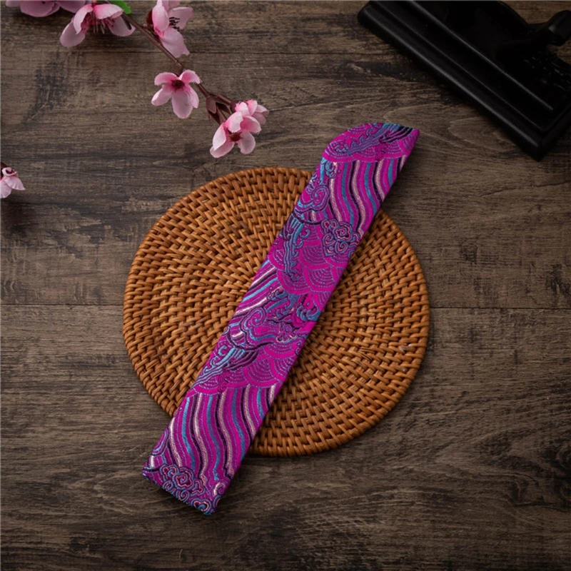 Китайский классический Чехол для вентилятора на руку винтажная вышивка