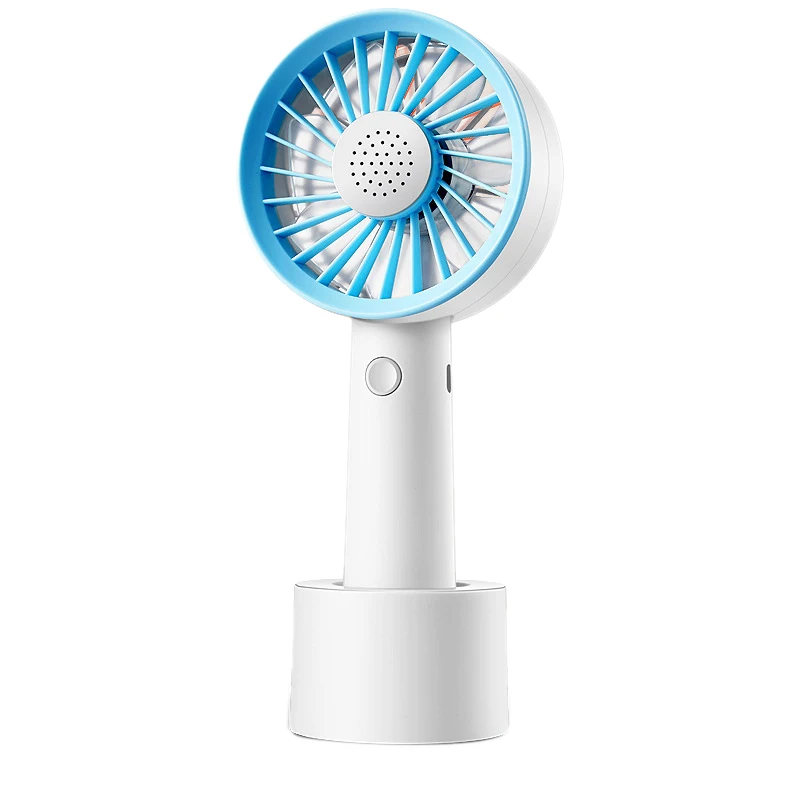 

Portable Bladeless Fan Handheld Mini Air Cooler No Leaf Handy Fan With 3 Fan Speed Level LED Indicator USB Rechargeable