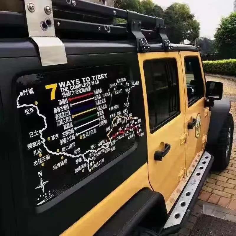 Фото Высококачественные черные пластиковые боковые подножки для Jeep Wrangler JK 2007-2017, 2/4-дверные, аксессуары для бездорожья. №4