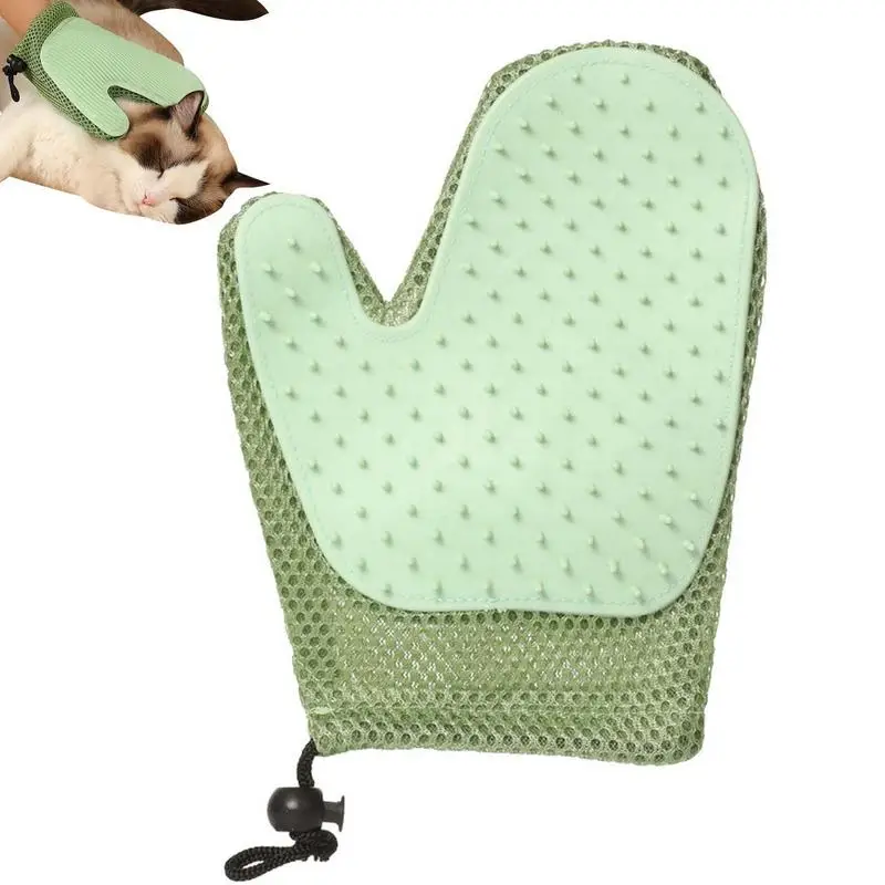 

Перчатка для груминга домашних животных, щетка для вычесывания шерсти у кошек и собак