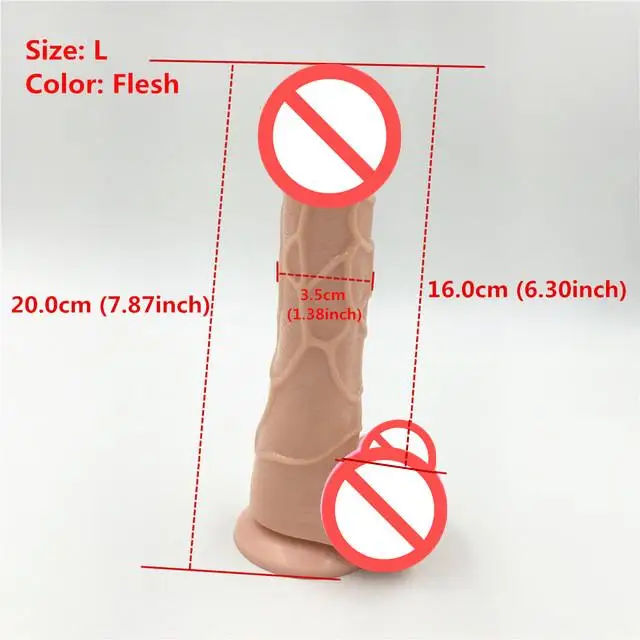 Фаллоимитатор с 3 размерами Размеры S M реалистичные фаллоимитаторы на присоске