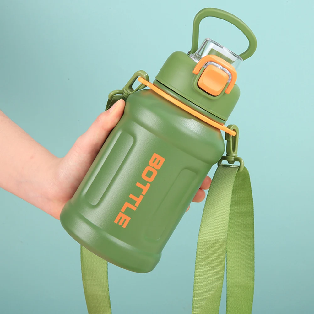 New 680ML 304 Stainless Steel Thermo Bottle Green Black Portable Vacuum Flask Insulated Tumbler Coffee Travel Mugs Cup Thermal
